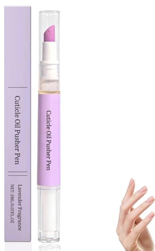Sassytip Cuticle Pusher Oil Pen, Sassytip Cuticle Pen, 2 in 1 Cuticles Remover Nail Oil Pens With Lavender Scents, Nail Strengthener, N-ail Growth Treatment, Repair and Moisturizes for Dry Nails (1PC)