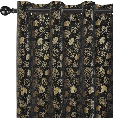 CYCMACO Gardinen Samt 2er Set, 140x260cm, Thermovorhang Hitzeschutz Mit Ösen, Fenster Verdunkelung, Thermovorhang Gegen Kälte, Schallschutz Vorhang, Für Wohnzimmer Schlafzimmer, Schwarz
