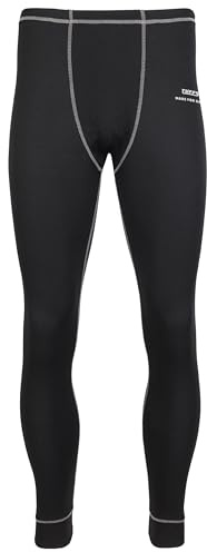 TuffStuff - Black Basewear Bottoms, XXL - Mens Winter Thermals with Easywarm Fibres - 4-Way Stretch, Breathable, Fast-Wicking, Abrasion Resistant Base Layers - Suitable for Daily Use