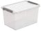 6 x SUNWARE Q-Line Box - 62 Liter - 600 x 400 x 340mm - transparent/grau