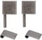 2 Acier Droite Soulever charnières 50x80mm Charnière de porte à usage intensif
