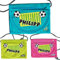 MissRompy | Brustbeutel Fußball mit Name (841) und Sicherheitsverschluss Jungen Umhängebeutel breast bag Portemonnaie