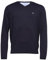 FYNCH-HATTON Pullover aus Baumwolle mit V-Ausschnitt Navy / 4XL