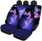 chaqlin Universal 2er Pack Butterfly Car Vordersitzbezüge +2 Stück Rücksitzschutz Split Bankbezug mit Galaxy Butterfly Pattern Haustier Hundesitzmatten Autozubehör Damen Geschenke