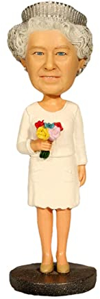 Queen Elizabeth II Ornament Her Majesty Queen Elizabeth II Queen Pop Figures Model Toy Car Desktop Office Window Sill Decorations 2022 70th, 7,9 x 2,4 x 2,4 cm