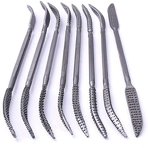 8tlg Holzraspel Datei Set 5.5 X 200mm Handwerk Riffelteiler Doppelte Endete Groben Holzraspel Raspelset