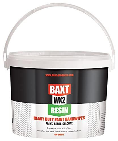 BAXT 150 Pcs, WX2, Heavy Duty Paint Handwipes (150), Wet Wipes, Cleaning Wipes, Hand wipes, Industrial Wipes