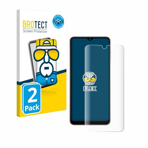 BROTECT 2 Stück Full-Cover Schutzfolie für Samsung Galaxy A32 5G Full-Screen Displayschutz-Folie [3D Curved, Anti-Fingerprint, Kristall-Klar]