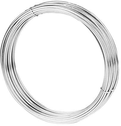 TooTaci Corda in acciaio inox, 10M/1.5mm piegabile Craft filo d'argento in acciaio inox, filo immagine, appeso filo per il giardino filo traliccio, modello di scultura, artigianato