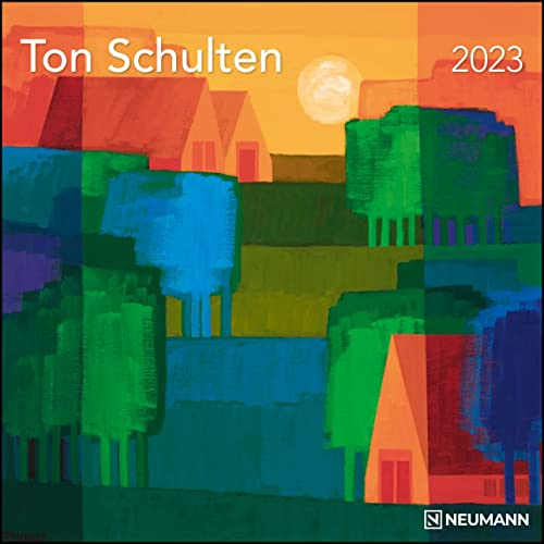 Ton Schulten 2023 - Wand-Kalender - Broschüren-Kalender - 30x30 - 30x60 geöffnet - Kunst-Kalender (GRID CALENDAR)