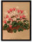 Antiker botanischer Kunstdruck - Wanddekor Kunst Vintage Alpenveilchen Blumen Poster A3 (schwarz klein)