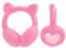 Ohrenschützer Kinder Winter Ohrenwärmer Damen Ohrschützer Mädchen Plüsch Warm Ohrenschutz Kind Warme Ohrschutz Weiche Flauschige Outdoor Ohrwärmer Kälteschutz Winddicht Winterzubehör Frauen Rosa K