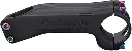 ZECHAO 6/17 Grad Carbon Vorbau, 28.6-31.8mm Fahrrad Vorbau Rennrad Vorbau MTB Carbon Tisch 70/80/90/100/110/120/130 MM Fahrradlenker Vorbau (Color : 17 Degrees, Size : 80mm)