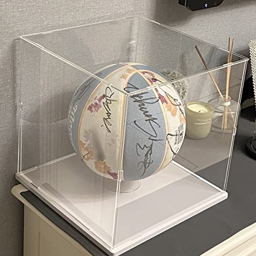 Acryl Vitrine Schaukasten 40cm 45cm 50cm 60cm 70cm Klare Boxen Für Auto Basketball Sneaker Lagerung, Große Große Sammlerstücke Quadratischer Display-Ständer / Caja De Acrilico Transparente ( Color : W