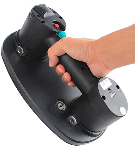 UZIAH Elektrischer Vakuum Saugnapf, Robuste Glasheber Handpumpen-Saugnäpfe Mit Manometer Für Stein/Fliesen/Granit/Trockenbau
