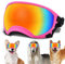 NICERINC PET YD-230706668 Sonnenbrille für kleine Hunde, verstellbarer Riemen, UV-Schutz, winddicht, für kleine Hunde, Augenschutz, weicher rosa Rahmen und farbige Gläser, Größe S