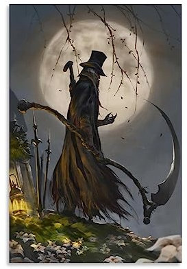 ELedvb Game-Poster Bloodborne Burial Blade FanartLeinwand-Poster, dekoratives Gemälde, Leinwand-Wandposter und Kunstdruck, modernes Familienschlafzimmer-Dekor-Poster, 30 x 45 cm