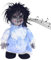 Ugly Dolls, Halloween Scary Doll 13.39x7.48inch Voice-activated Battery Powered Creepy Dolls Halloween Prop for Party Haunted House, Battery Not Included, Blue