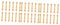 Healeved 3sets Miniature Model Accessory Handrail Kit for Diy Miniature Houses Wooden Mini Ornament for Boys and Girls 12pcs*3
