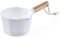 Plastic Water Ladle Cup Bath Ladle Dipper with Long Wood Handles Water Scoop Bath Spoon Home Essential for Kitchen Bathroom Garden