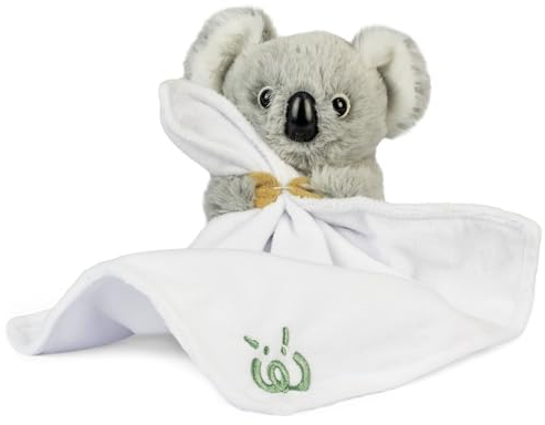 Living Nature Baby Koala Plüschtier | Inklusive Decke | Flauschiges und Kuscheliges Dschungeltier | Weiches Spielzeuggeschenk für Neugeborene und Babys | Naturli Umweltfreundlich