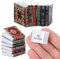 15 Stück Miniaturen Puppenhaus Bücher, 1:12 Maßstab Miniaturen Puppenhaus Bücher Assorted Miniaturen Bücher, Mini Bücher Modell Puppenhaus Dekoration Zubehör für Puppen Schlafzimmer Bibliothek