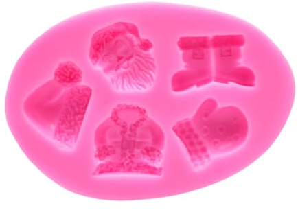 GRIRIW Silicone Cake Mold De para Gelatinas Fall Silicone Molds Santa Claus Cake Silicone Baking Christmas Casting Mold Chocolate Molds Chocolate Candy Molds DIY Has Pink Pudding Dessert