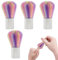 Jaczora 4 PACK Dust Brush for Acrylic Nails, Soft Brush Nail Soft Kabuki Nail Art Dust Powder Remover Brush Hair Dust Cleaner Brush for Makeup Manicure Tool (Rainbow colors)