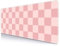Sxckang Tapis de souris extra large à motif à carreaux rose pastel, tapis de protection de bureau pour le travail, la décoration de la maison, tapis de souris de jeu en caoutchouc antidérapant pour