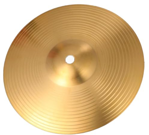 Dickly Platillos de Batería de Jazz en Aleación Plateada para Percusionistas, 14 pulgadas