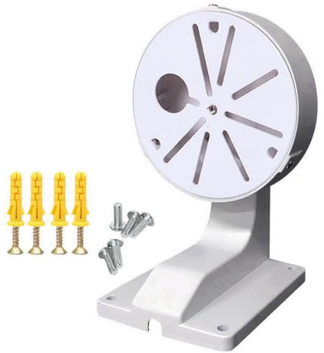 Wall Mounted L Type Bracket Right Angle Security Camera Mount Bracket, Aluminum Indoor Outdoor Wall Mount Bracket L-Type Bracket for CCTV Security Dome IP Camera Mounting Bracket