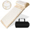 unycos - Akupressur-Set, Akupressurmatte mit Kissen【Inklusive Tragetasche】Akupunkturmatte gegen Nacken- und Rückenschmerzen, Blumenfeldmatte, Nadelreizmatte, 230-Pin, 26-Punkt-Massagematte (Beige)