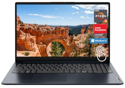 Lenovo Ideapad 1 Laptop IPS 300nits pantalla táctil, pantalla táctil Ryzen 5 7520U, 8 GB RAM, 1 TB de RAM, 1 TB de memoria, AMD Radeon Graphics, HDMI, Windows 11, HDMI, Windows 11, HDMI, Abyss