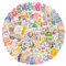 Ostern Aufkleber Set, 100 Stück Ostereier Sticker, Kinder Osteraufkleber, Ostern Hase Aufkleber, Ostereier Aufkleber PVC Wasserfeste Vinyl-Aufkleber für Wasserflaschen, Scrapbooking, Tagebuch, Laptop