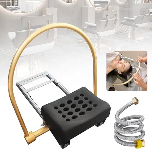 Head Spa Equipment, Équipement de Spa de Tête de Support de Circulation D'évier D'eau de Lavage de Cheveux Accessoires de lit de shampoing de Douche Cadre de Sortie d'eau de Cascade Réglable