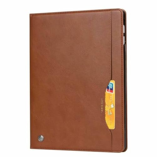 Custodia a portafoglio in pelle con chiusura magnetica per iPad 9 generazione 10.2 2021 (colore: marrone) 200