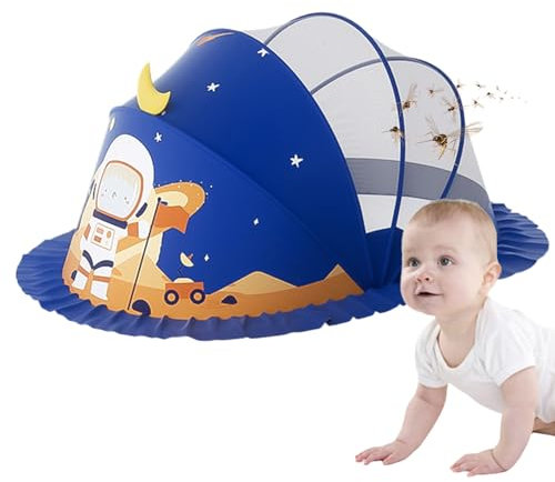 für Kinderbett mit atmungsaktivem Netz, Canopy aus Tüll, atmungsaktiv, Überwurf für Kindergarten, Reisen, Camping, Zuhause