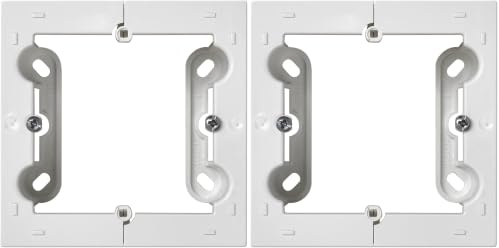 SIMON - Caja de Superficie, Base Enchufe Empotrable, Serie Simon 10, Apta para Interiores (IP20), Fácil de Instalar, Un Elemento, Color Blanco (Paquete de 2)