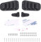 Dilwe RC Car Intake Grille & Motor Abdeckungs Scharnier, Kunststoffeinlassgitter Motorabdeckungsscharniere mit Aufklebern für 1/10 RC Car Upgrade Zubehör