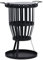 vidaXL Garten Feuerkorb mit Grillrost Holzkohlepfanne BBQ Grill Feuerschale Feuerstelle Gartenfeuer Terrassefeuer Terrassenofen Grillfeuer Stahl 47,5cm