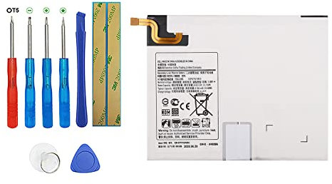 Vvsialeek EB-BT515ABU Batterie de rechange compatible avec Samsung Galaxy Tab A 2019 SM-T510 T510 T515 avec kit d'outils gratuits
