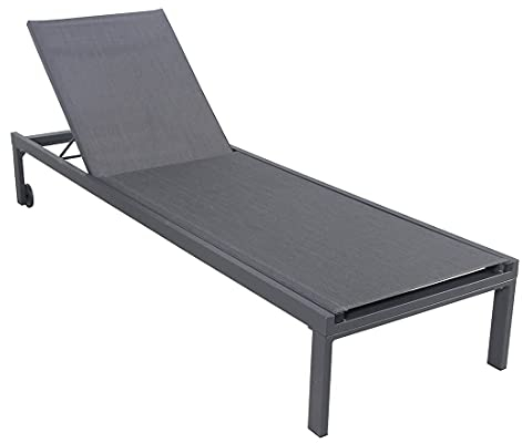 OUTLIV. Kobe Rollliege, Gartenliege Aluminium/Textilene für entspannte Stunden in Ihrem Garten