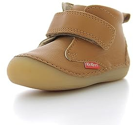 Kickers Sabio, Scarpe con Lacci Unisex-Bimbi 0-24, Marrone (Camel Light), 22 EU