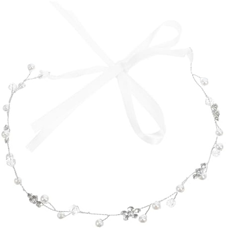 Beaupretty Hochzeit Haarreif Silber Strass Pflaumenblüte Stirnband Braut Haarschmuck Mit Perlen Für Frauen Mädchen Eleganter Kopfschmuck Für Feier Und Fotoshooting