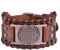UNIFT Blume des Lebens Lederarmband für Herren Infinite Power Geometrisch Heilig Mandala Armband Talisman Schmuck Geschenk, Leder Messing, Ohne Edelstein.