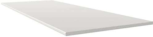 UPVC White Flat Utility Soffit Board Smooth Finish 2m Long Length Moisture Resistant (100mm Wide)