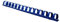 Bind2Go Lot de 50 peignes de reliure plastique bleu 14 anneaux A5 (16 mm)