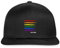 Spreadshirt Love Wins LGBTQ+ Outfit Liebe Gwinnt Spruch Snapback Cap, One Size, Schwarz/Schwarz