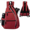 Yangshine Upgrade Wasserdichter Tennisrucksack, verstellbare Tennistasche für Damen/Herren, multifunktionaler Sportrucksack, Rot