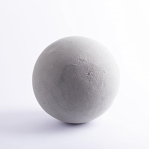 artplants.de Steckschaum Kugel Deina für Kunstblumen, grau, Ø 20 cm - Steckmasse Kugel
